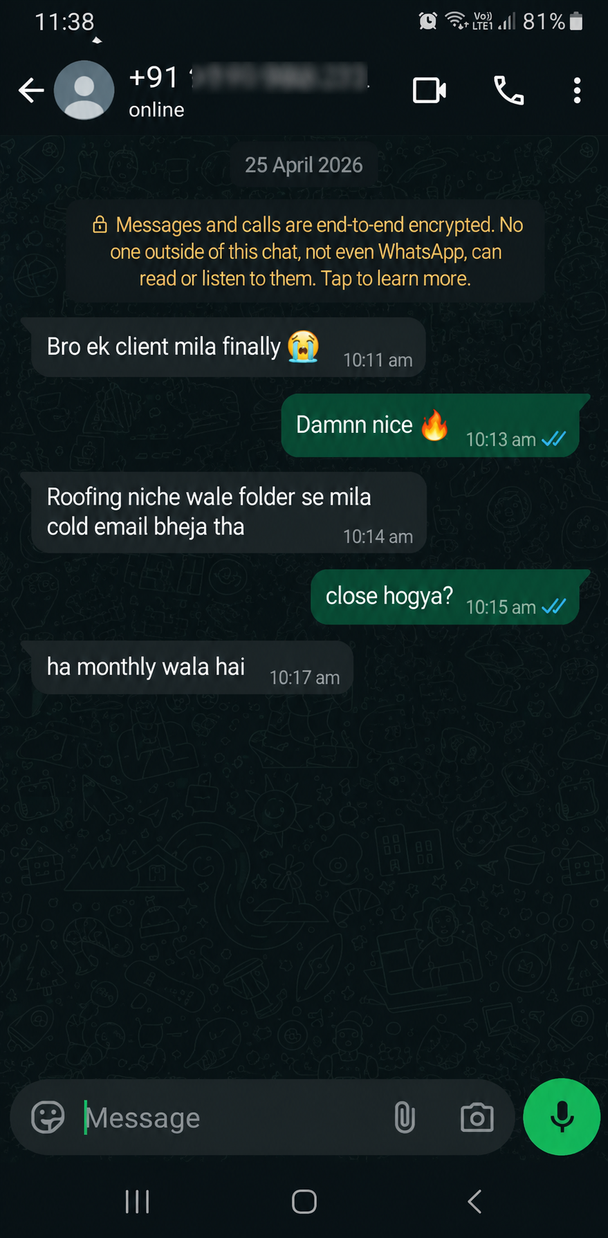 Customer confirmed folders are properly arranged and outreach got easier